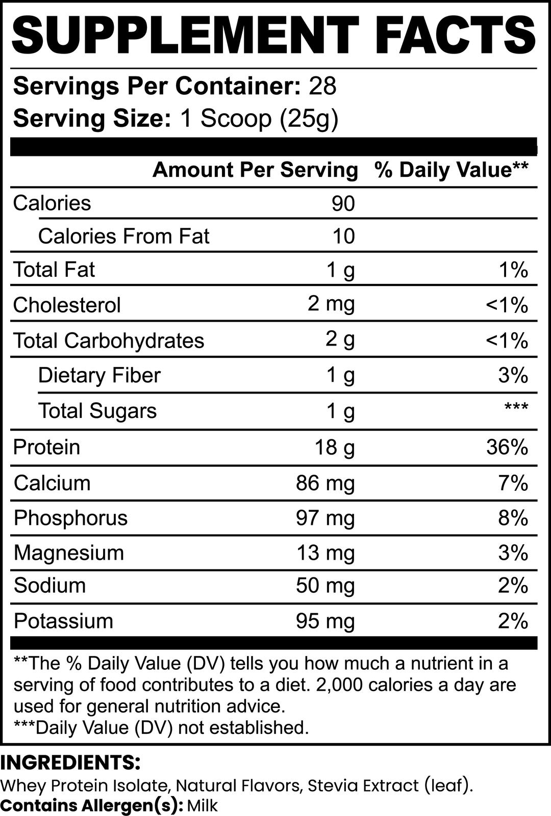 Whey Protein Isolate - Chocolate