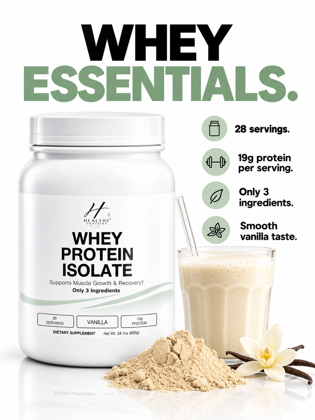 Whey Protein Isolate - Vanilla