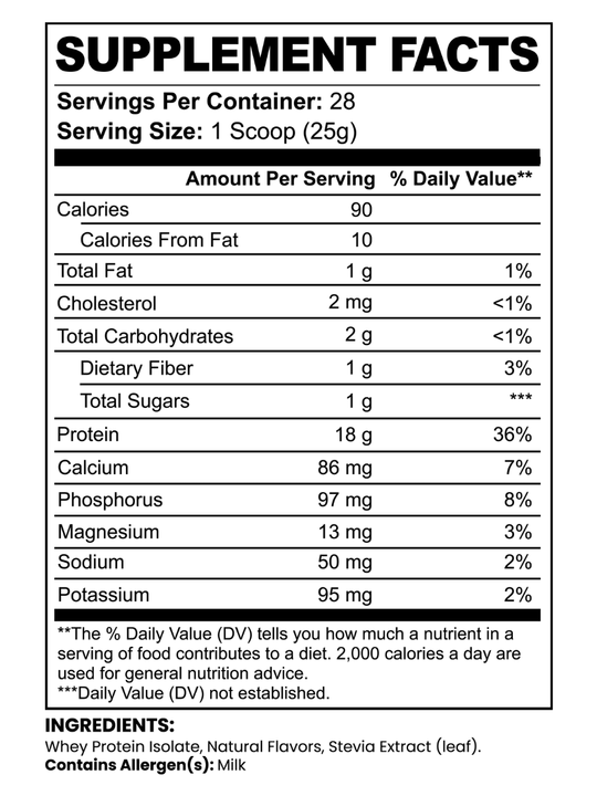 Whey Protein Isolate - Chocolate